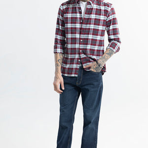 Boldsquare Garnet Red Checks Shirt