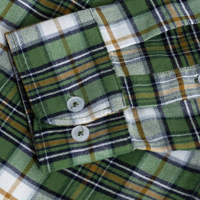 Boldsquare Basil Green Checks Shirt