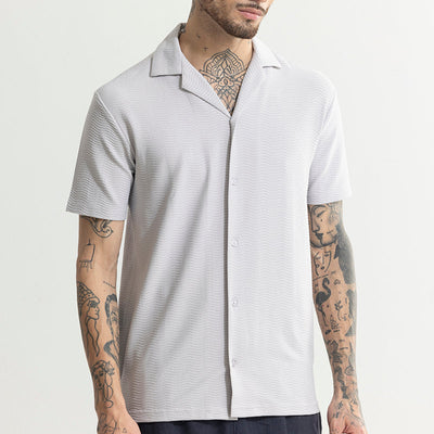 Swishes Cloud Grey Shirt