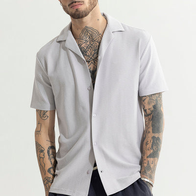Swishes Cloud Grey Shirt