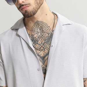 Swishes Cloud Grey Shirt