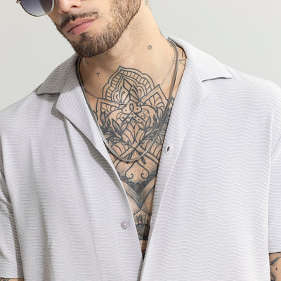 Swishes Cloud Grey Shirt
