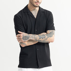 Swishes Black Shirt