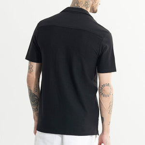 Swishes Black Shirt