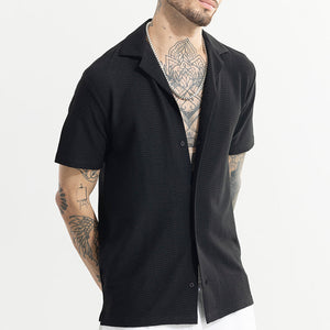 Swishes Black Shirt