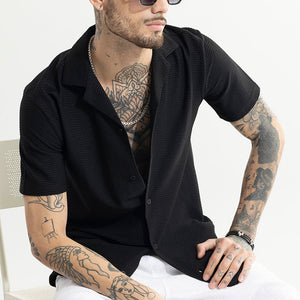 Swishes Black Shirt