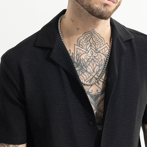 Swishes Black Shirt