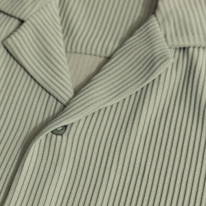 Parallel Rib Green Shirt