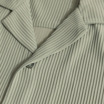 Parallel Rib Green Shirt