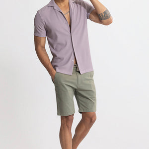 Parallel Rib Purple Shirt