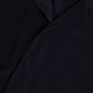 Parallel Rib Navy Shirt