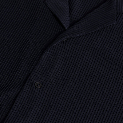 Parallel Rib Navy Shirt