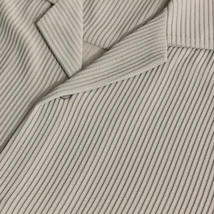 Parallel Rib Cloud Grey Shirt