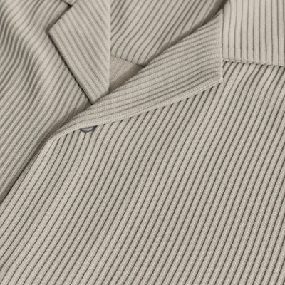 Parallel Rib Cloud Grey Shirt