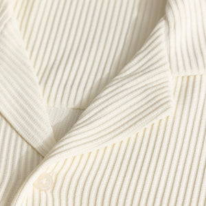 Parallel Rib White Shirt