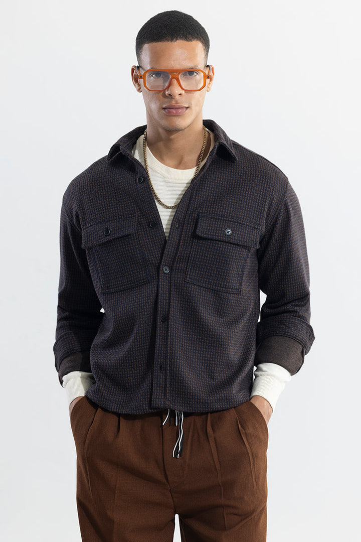 Spoondrift Brown Overshirt