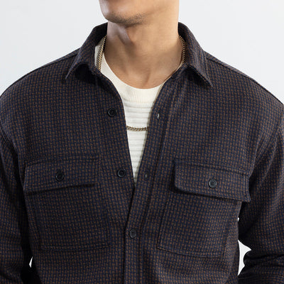 Spoondrift Brown Overshirt