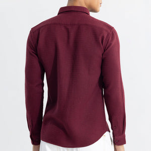 RelaxKnit Maroon Shirt