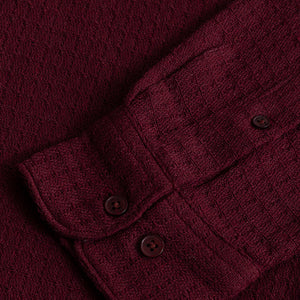 RelaxKnit Maroon Shirt
