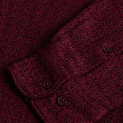 RelaxKnit Maroon Shirt