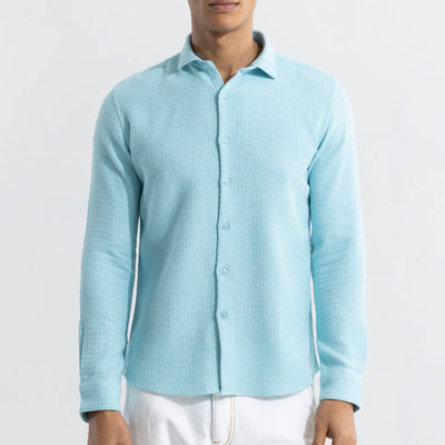 RelaxKnit Sky Blue Shirt
