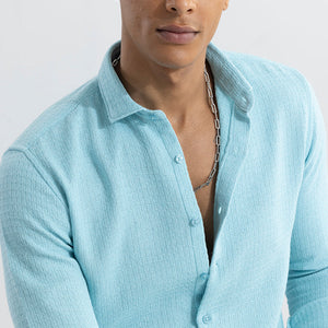 RelaxKnit Sky Blue Shirt