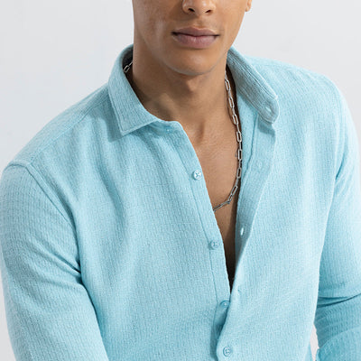 RelaxKnit Sky Blue Shirt