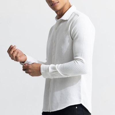 RelaxKnit White Shirt