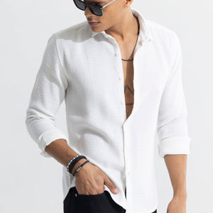 RelaxKnit White Shirt