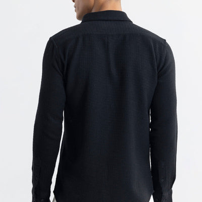 RelaxKnit Black Shirt