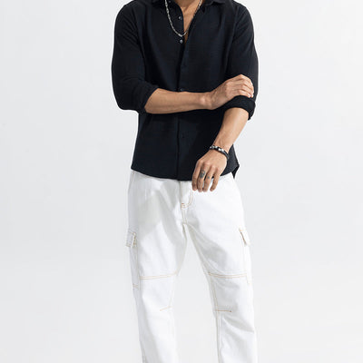 RelaxKnit Black Shirt