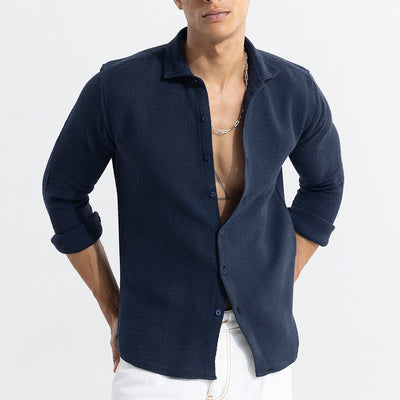 RelaxKnit Navy Shirt