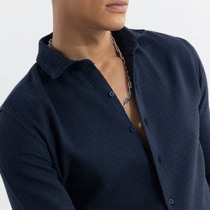 RelaxKnit Navy Shirt