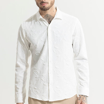 Slender White Shirt