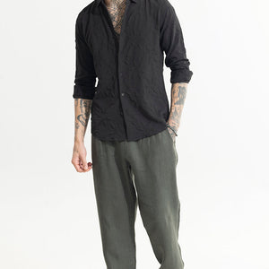 Slender Black Shirt