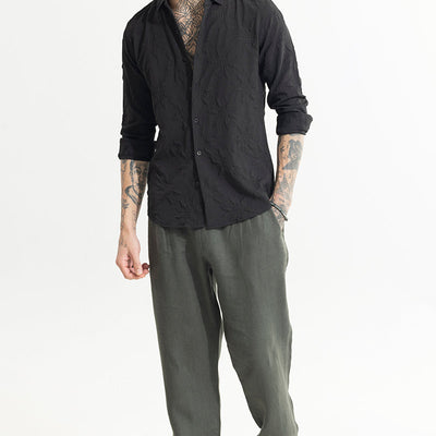 Slender Black Shirt