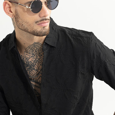 Slender Black Shirt