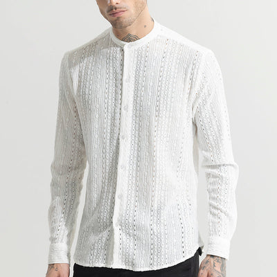 CraftedCanvas White Shirt