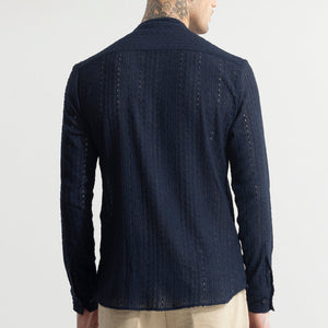 CraftedCanvas Navy Shirt