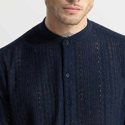 CraftedCanvas Navy Shirt