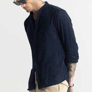 CraftedCanvas Navy Shirt