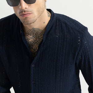 CraftedCanvas Navy Shirt