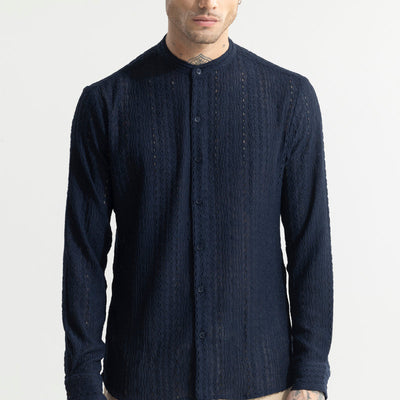 CraftedCanvas Navy Shirt