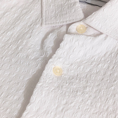 AiryCheck White Seer Sucker Shirt