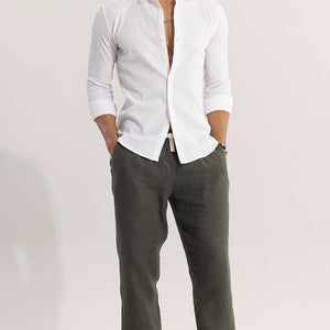 AiryCheck White Seer Sucker Shirt