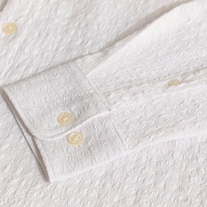 AiryCheck White Seer Sucker Shirt