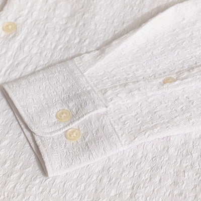 AiryCheck White Seer Sucker Shirt