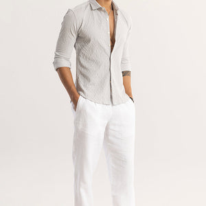 AiryCheck Grey Seer Sucker Shirt