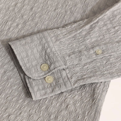 AiryCheck Grey Seer Sucker Shirt