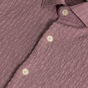 AiryCheck Mauve Seer Sucker Shirt